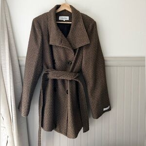 Calvin Klein Brown Trench Coat